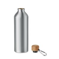 BORRACCIA ALLUMINIO E BAMBOO CON MOSCHETTONE 800ML